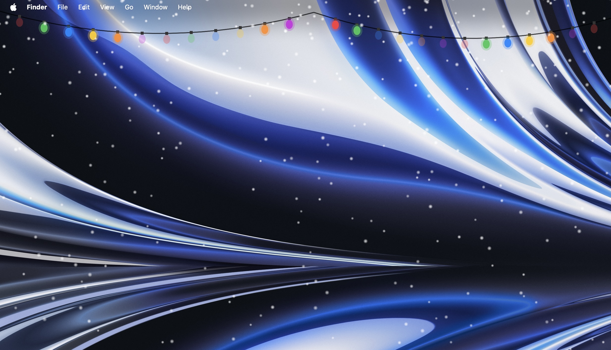 Snowy screenshot showing falling snow effect